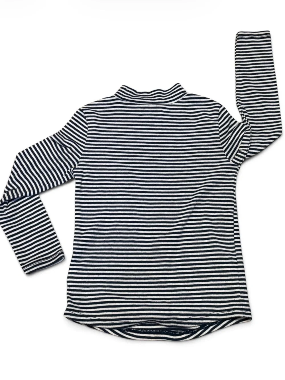 Old Navy Kids Navy and White Striped Long Sleeve Tee